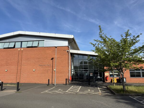 entrance to KBA sports hall